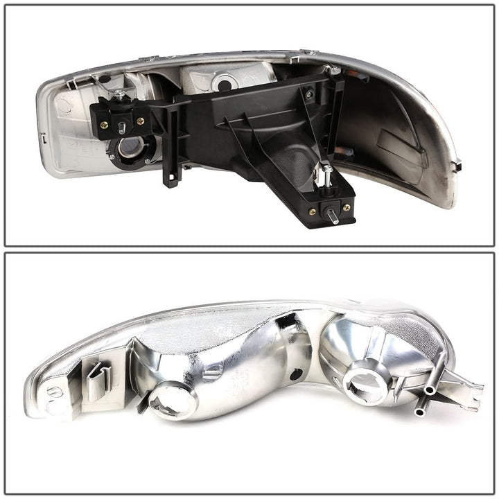 01-07 GMC Sierra/Yukon LED DRL Headlights 4PC Chrome Housing