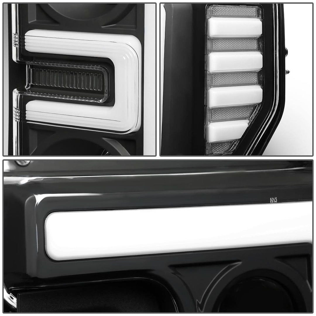 2017-2019 Ford F-250 F-350 F-450 F-550 Super Duty 3D LED DRL Projector Headlights