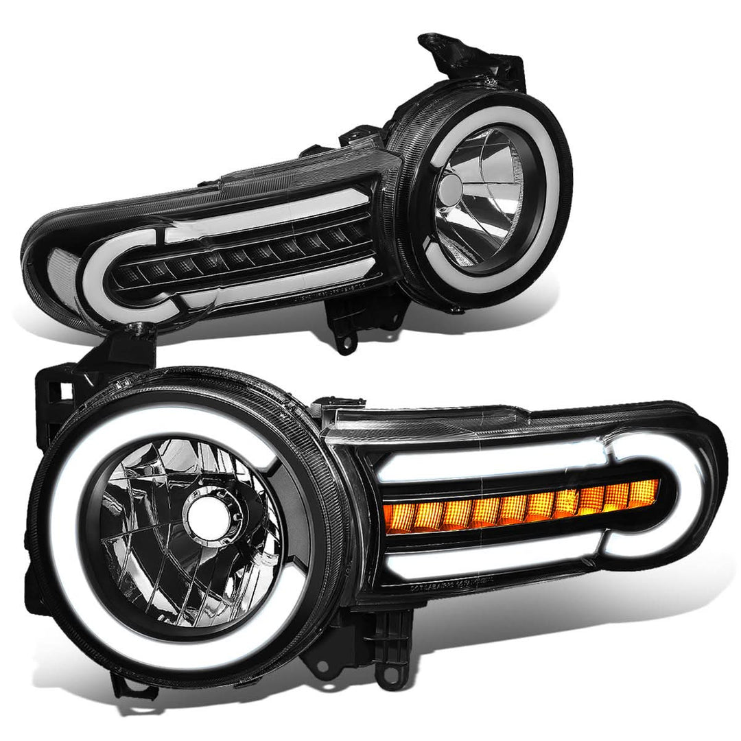 2007-2014 Toyota FJ Cruiser LED DRL Sequential Turn Signal Headlights