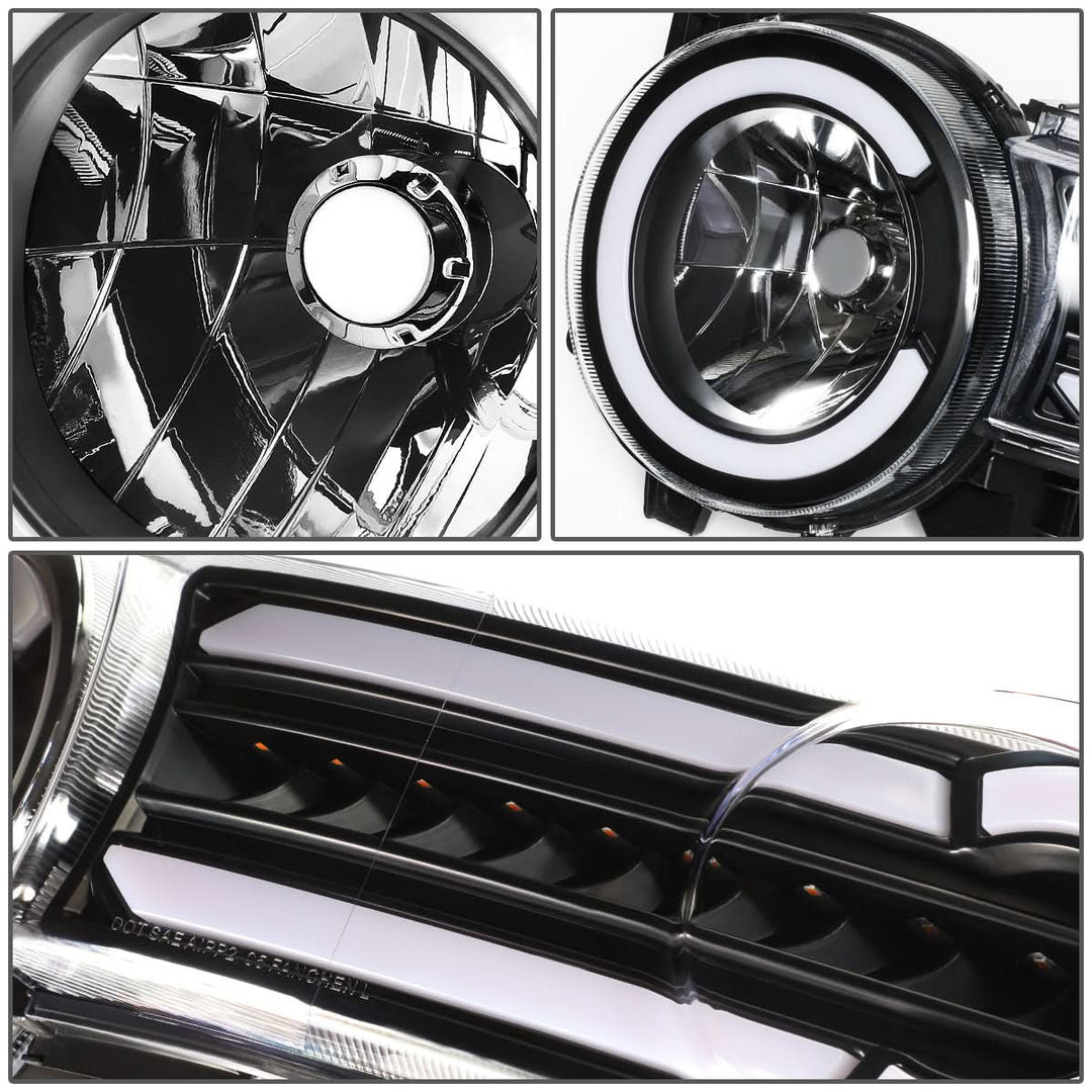 2007-2014 Toyota FJ Cruiser LED DRL Sequential Turn Signal Headlights