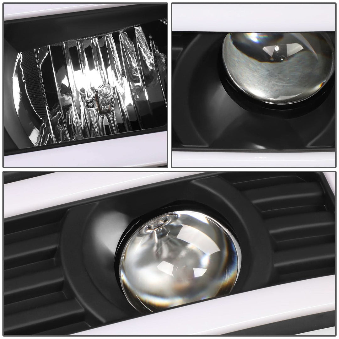 07-13 GMC Sierra 1500 / 07-14 Sierra 2500 3500 Dual U-Bar LED DRL Headlights