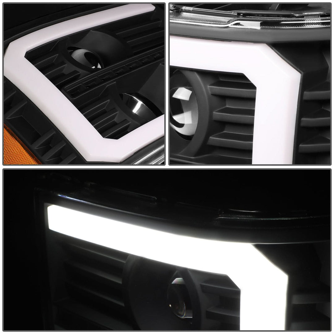 07-13 GMC Sierra 1500 / 07-14 Sierra 2500 3500 C-Bar LED DRL Headlights