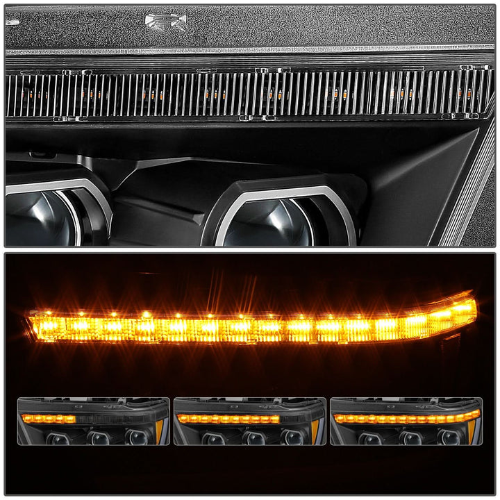 2019-2024 RAM 1500 OE Style Headlights - Black Housing Amber Corner