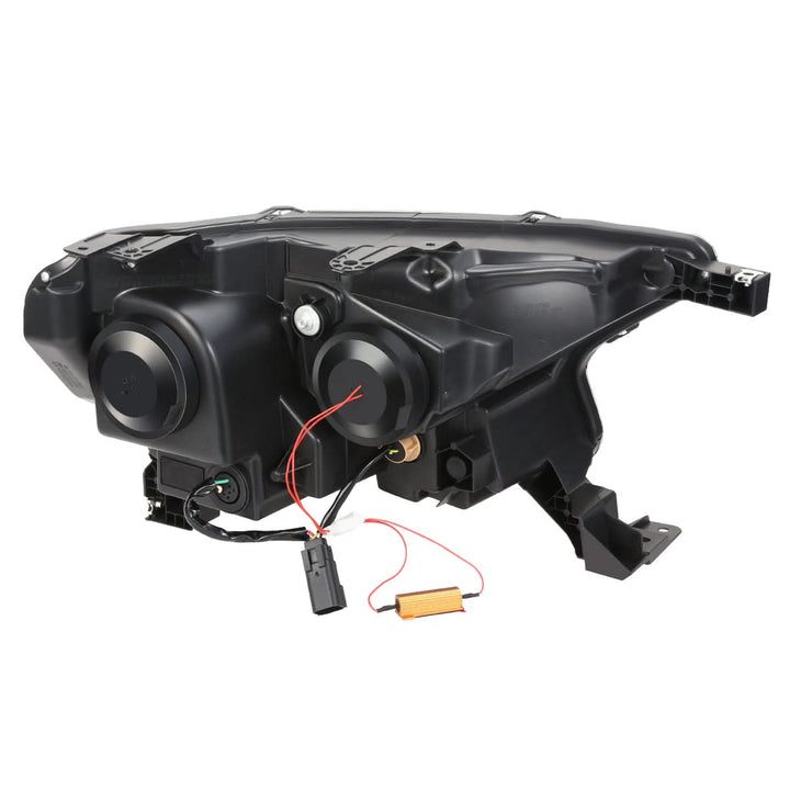 2019-2023 Ford Ranger LED DRL Headlights - Black Housing Clear Corner