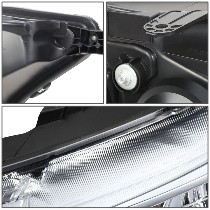 2019-2023 Ford Ranger LED DRL Headlights - Chrome Housing Clear Corner