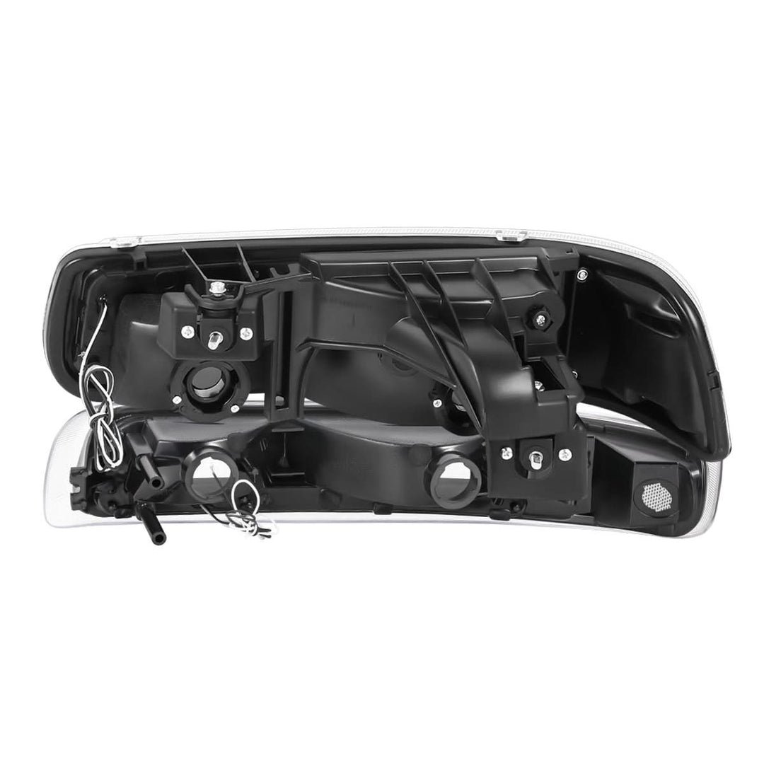 99-06 Chevrolet Silverado Tahoe Suburban LED DRL Dual C-Bar Headlights