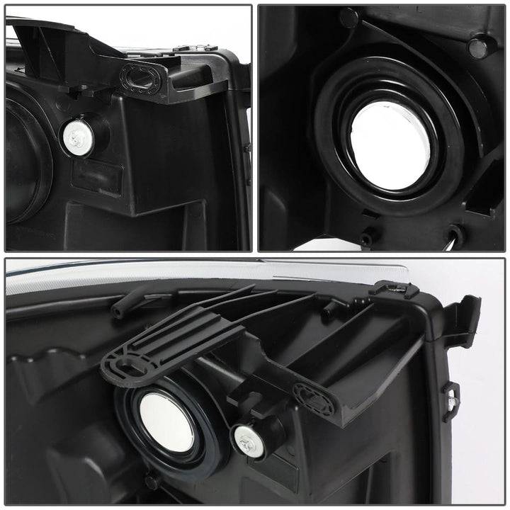 2007-2014 Chevrolet Silverado LED Reflector Headlights Black
