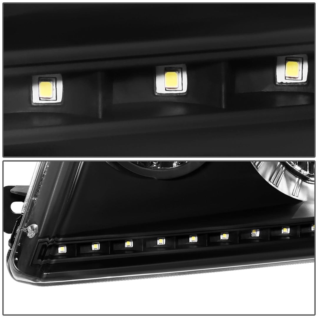 04-08 Ford F-150 / 06-08 Lincoln Mark LT LED DRL Headlights - Black