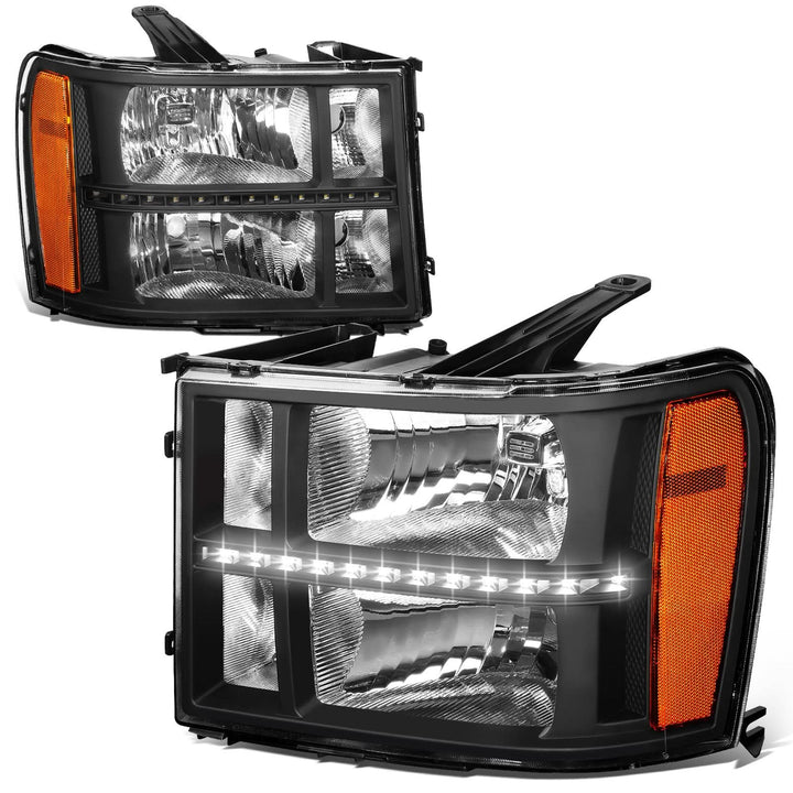 07-13 GMC Sierra 1500 / 07-14 Sierra 2500 3500 LED DRL Headlights