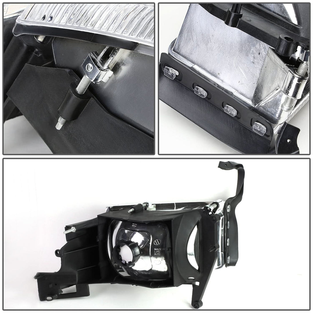 94-02 Dodge Ram OEM Style Chrome Housing Headlights - 2PC