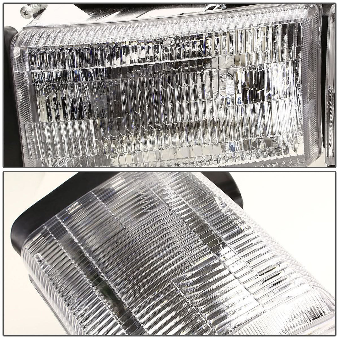 94-02 Dodge Ram OEM Style Right Headlight - Chrome Housing