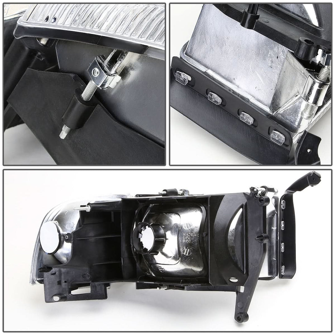 94-02 Dodge Ram OEM Style Right Headlight - Chrome Housing
