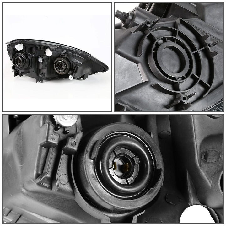 02-04 Acura RSX Chrome Housing Amber Corner Headlights