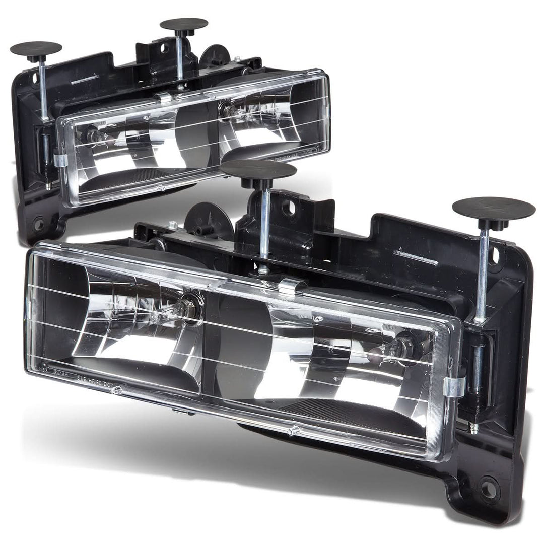 88-98 Chevrolet C10 Black Housing Headlights 2PC 9005/9006