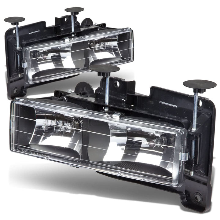 88-98 Chevrolet C10 Black Housing Headlights 2PC 9005/9006