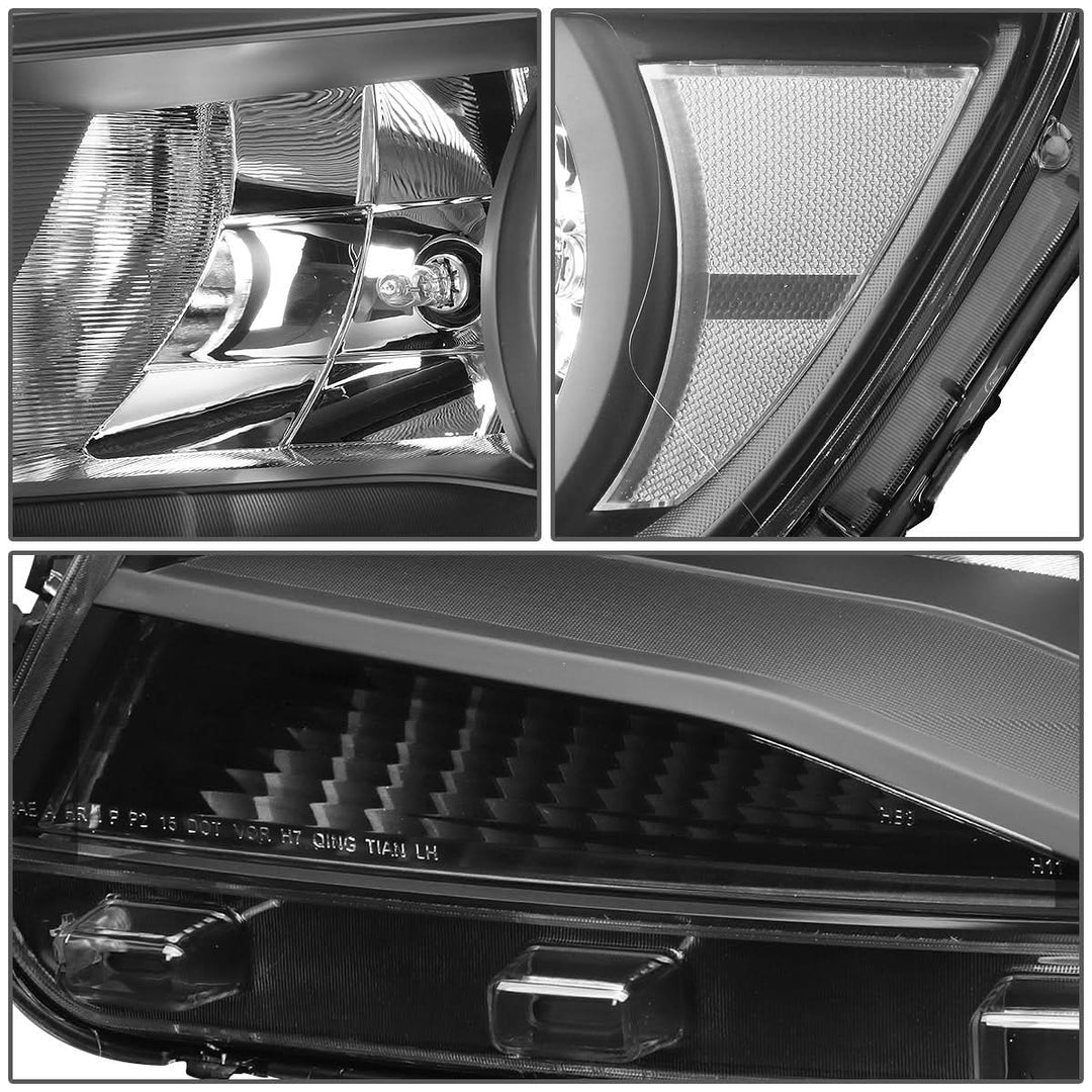 2015-2017 Chevrolet Colorado Black Housing Clear Corner Headlights