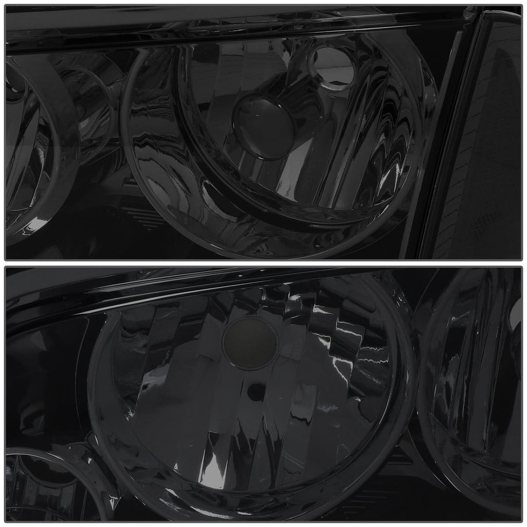 2006-2010 Dodge Charger Smoke Housing Headlights with Clear Corner