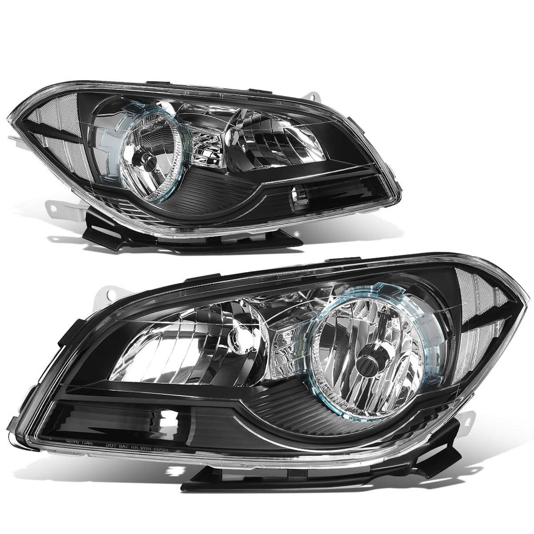 08-12 Chevrolet Malibu Black Housing Clear Corner Headlights