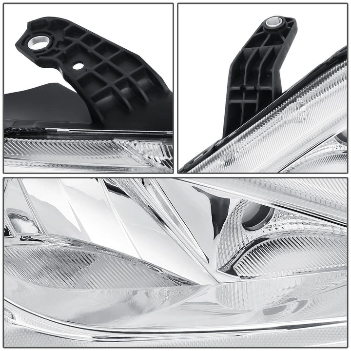 2017-2020 Chrysler Pacifica Chrome Housing Headlights with Clear Corner