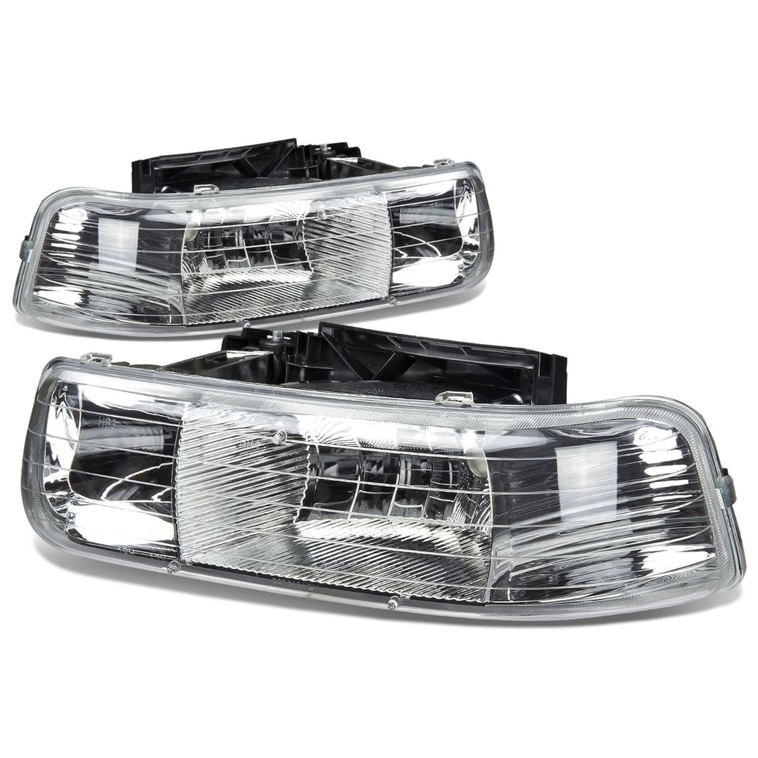 99-06 Chevrolet Silverado Suburban Tahoe Chrome Headlights 2PC