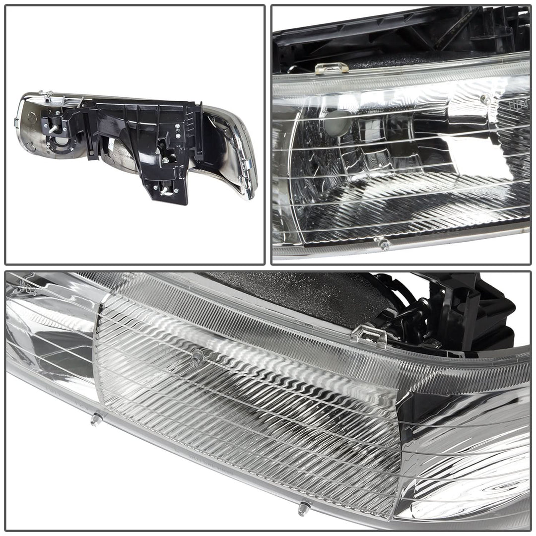 99-06 Chevrolet Silverado Suburban Tahoe Chrome Headlights 2PC