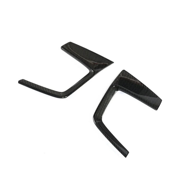 Audi A4 B9 S-Line / S4 B9 (2017-2019) Carbon Fiber Front Fog Vent Trims – 2PC B Style Accent Kit