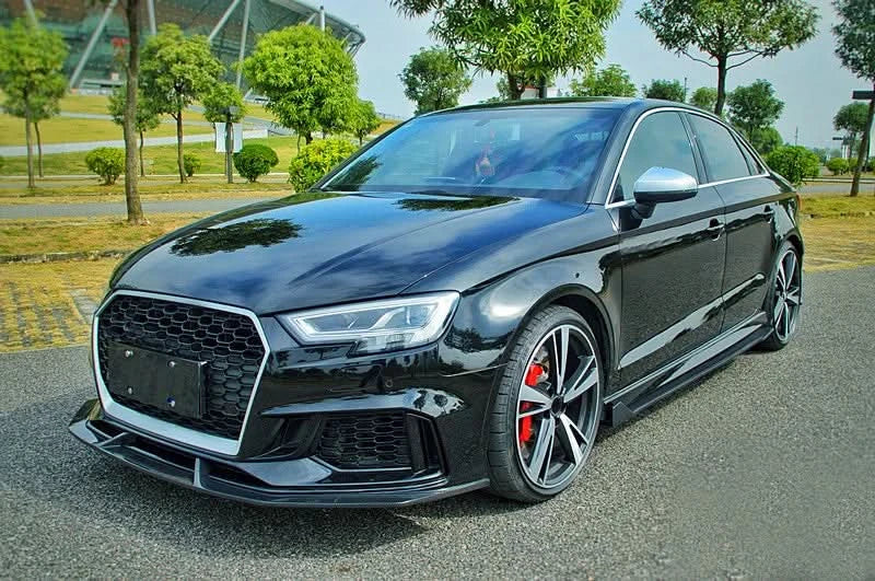 Audi RS3 8V Sedan (2017-2019) Carbon Fiber Front Lip – Facelift RS3 Bumper Front Lip