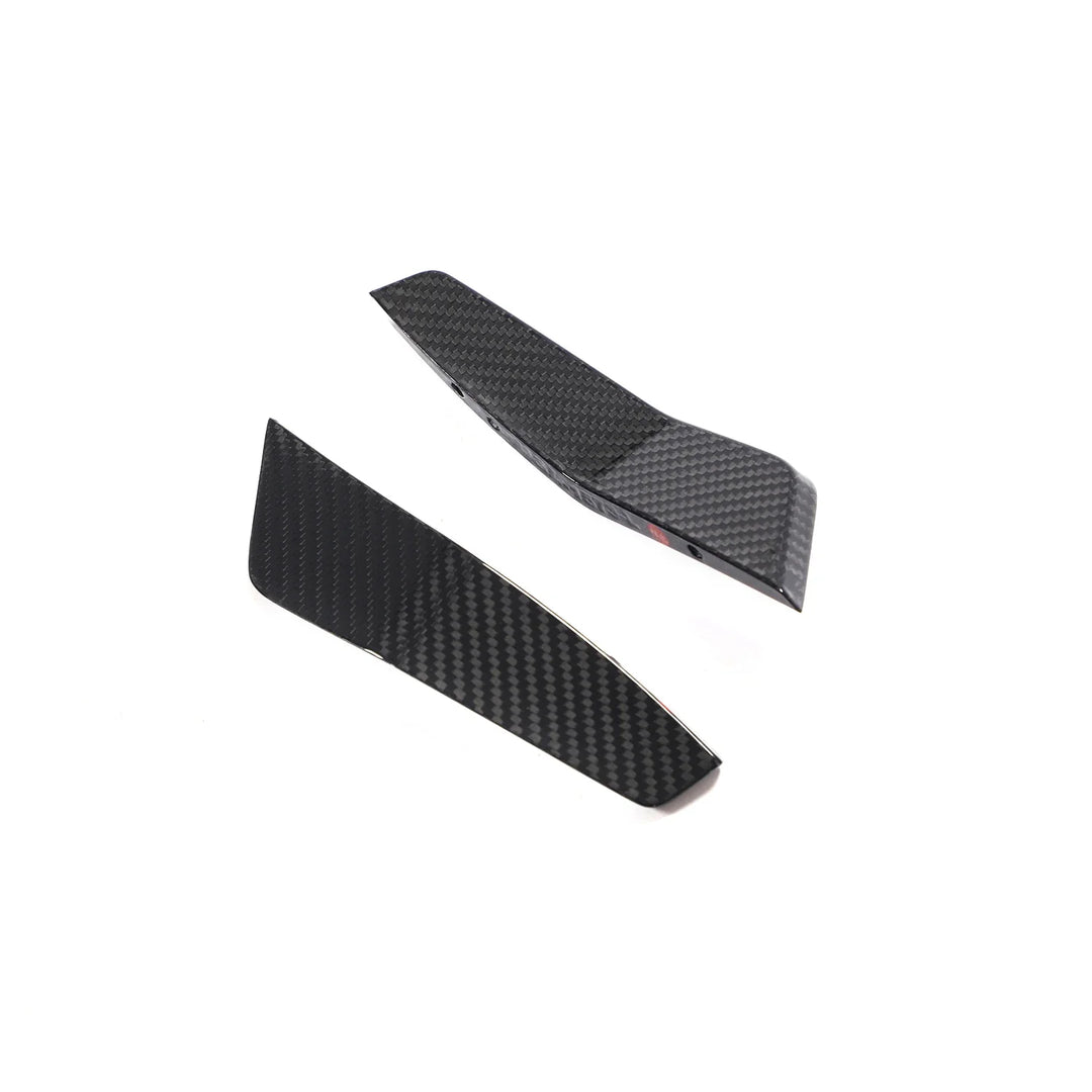 Audi RS7 Sportback 4-Door Dry Carbon Fiber ABT-Style Front Bumper Canards 2020 - 2021
