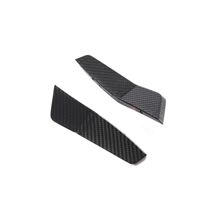 Audi RS7 Sportback 4-Door Dry Carbon Fiber ABT-Style Front Bumper Canards 2020 - 2021