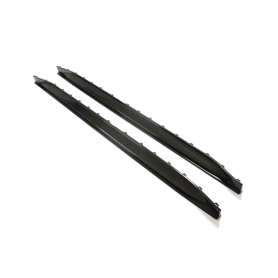 Dry Carbon Fiber Side Skirt Extensions – BMW G80 M3 Competition (2021+)
