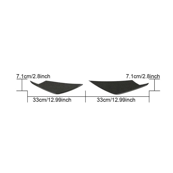 Dry Carbon Fiber Front Bumper Canards – BMW G80 M3 & G82/G83 M4 (2021+)