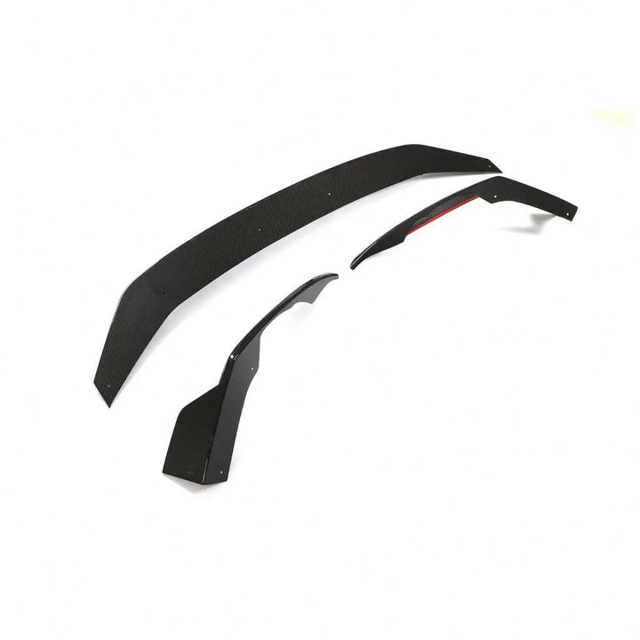 Audi RS6 C8 Avant Wagon Pre-Preg Dry Carbon Fiber Front Bumper Lip Spoiler 2019 - 2021