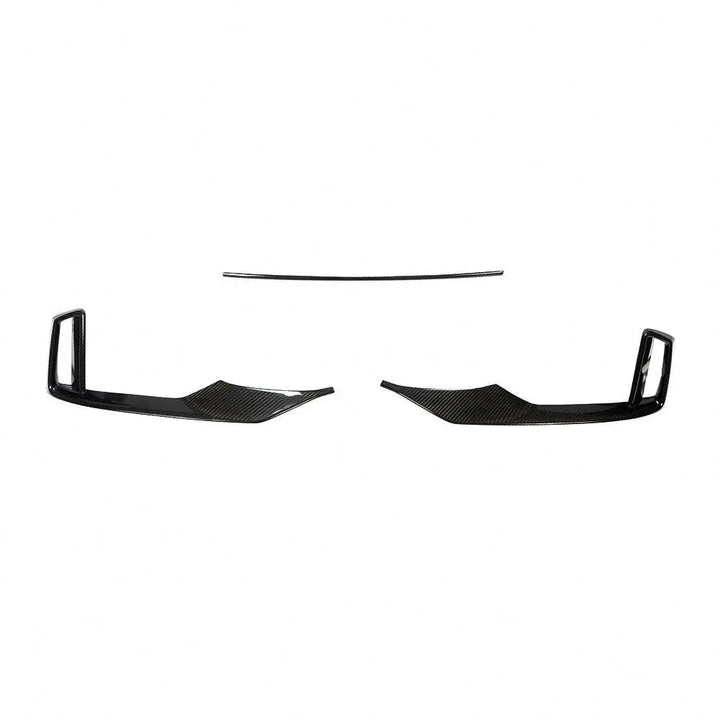 Audi RS3 8V Sedan 2.5L Carbon Fiber Front Bumper Scoop Trims 2017 - 2019