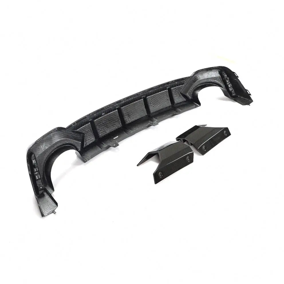 Audi RS6 / A6 C8 Avant Wagon Dry Carbon Fiber JC Design Rear Bumper Diffuser 2019 - 2021