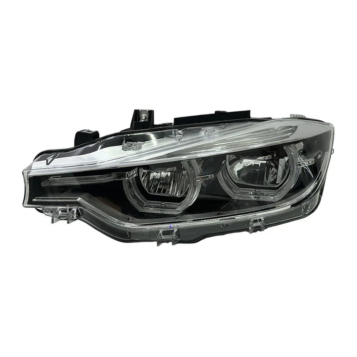 BMW 3 Series F30 / F31 / F35 V3 Silver Tri-Color LED Headlight Assembly (White / Yellow / Red DRL / LCI Style Look) 2012 - 2018 (Replaces 63117314531)
