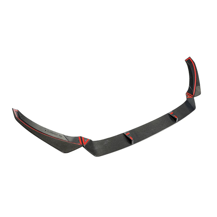 VW Arteon Carbon Fiber Front Lip Splitter – Gloss Black (2017–2021)