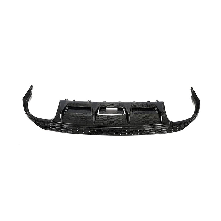 Audi A3 8V S-Line Sedan Carbon Fiber Gloss Black Rear Bumper Diffuser Lip 2016