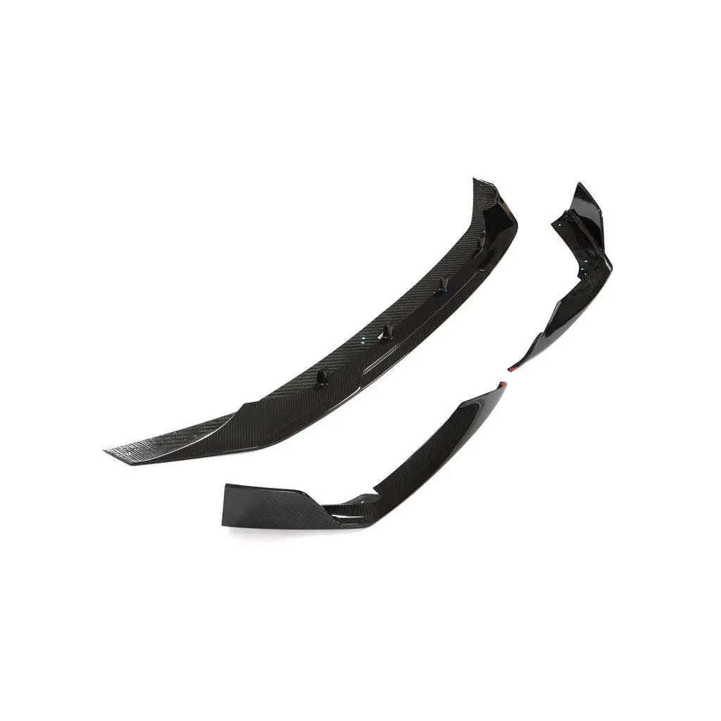Audi RS6 C8 Avant Wagon Pre-Preg Dry Carbon Fiber Front Bumper Lip Spoiler 2019 - 2021