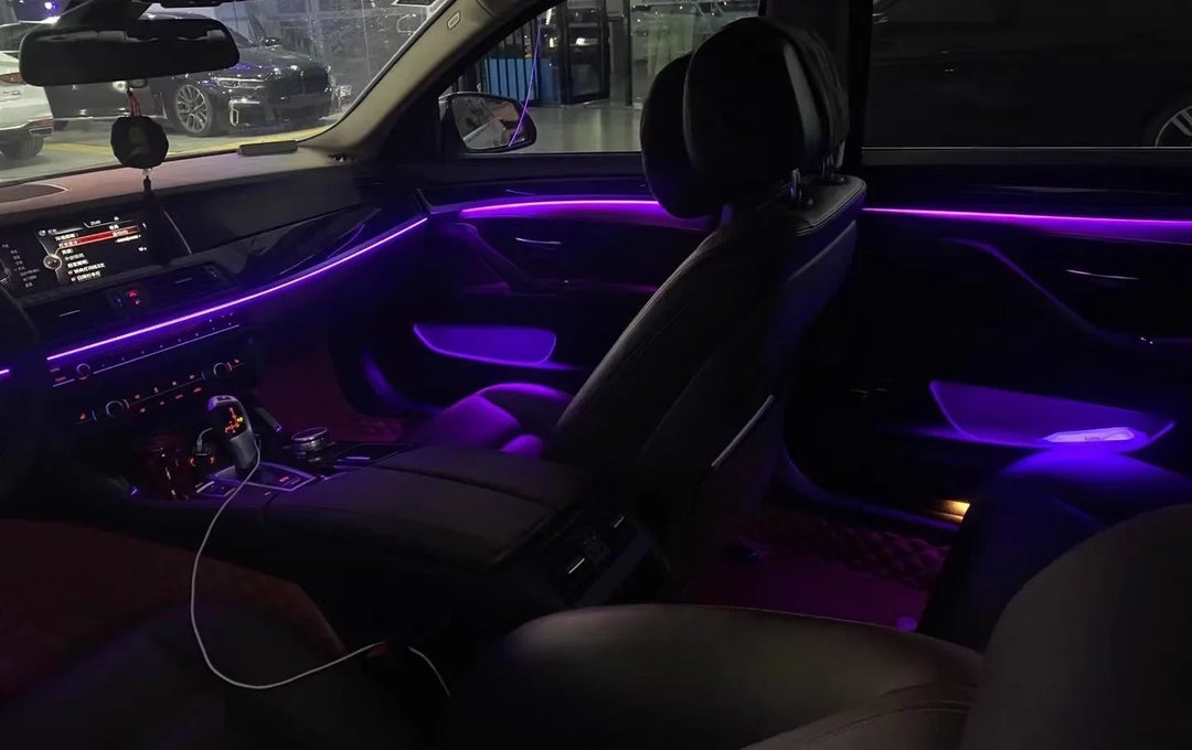BMW 5 Series F10 / F11 / F18 Interior 64-Color Rainbow Symphony LED Ambient Light Kit 2010 - 2018