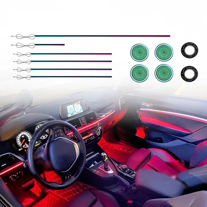 BMW 2 Series F22 Interior 64-Color LED Ambient Light Kit with Speaker Cover 2014 - 2020