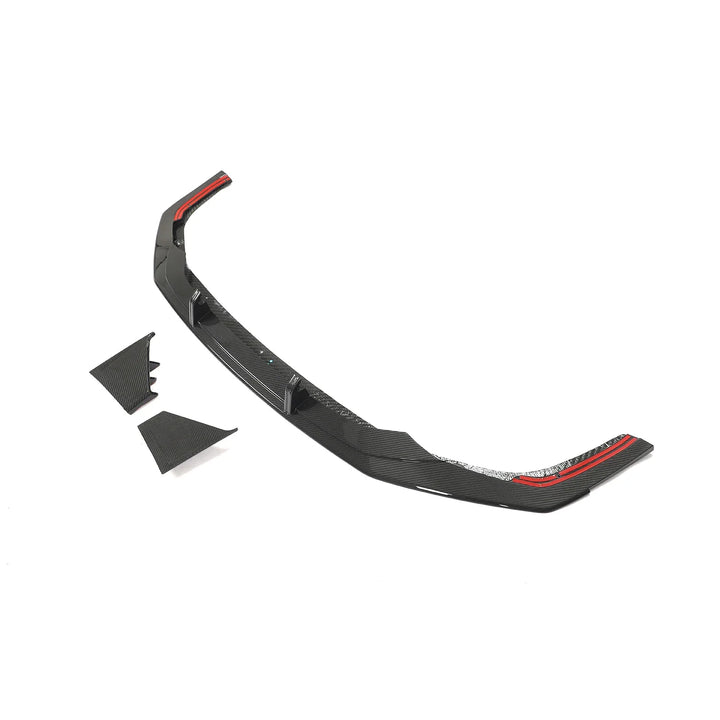 Audi RS7 C8 Sportback 4-Door Pre-Preg Dry Carbon Fiber Front Bumper Diffuser Lip Set 2019 - 2021