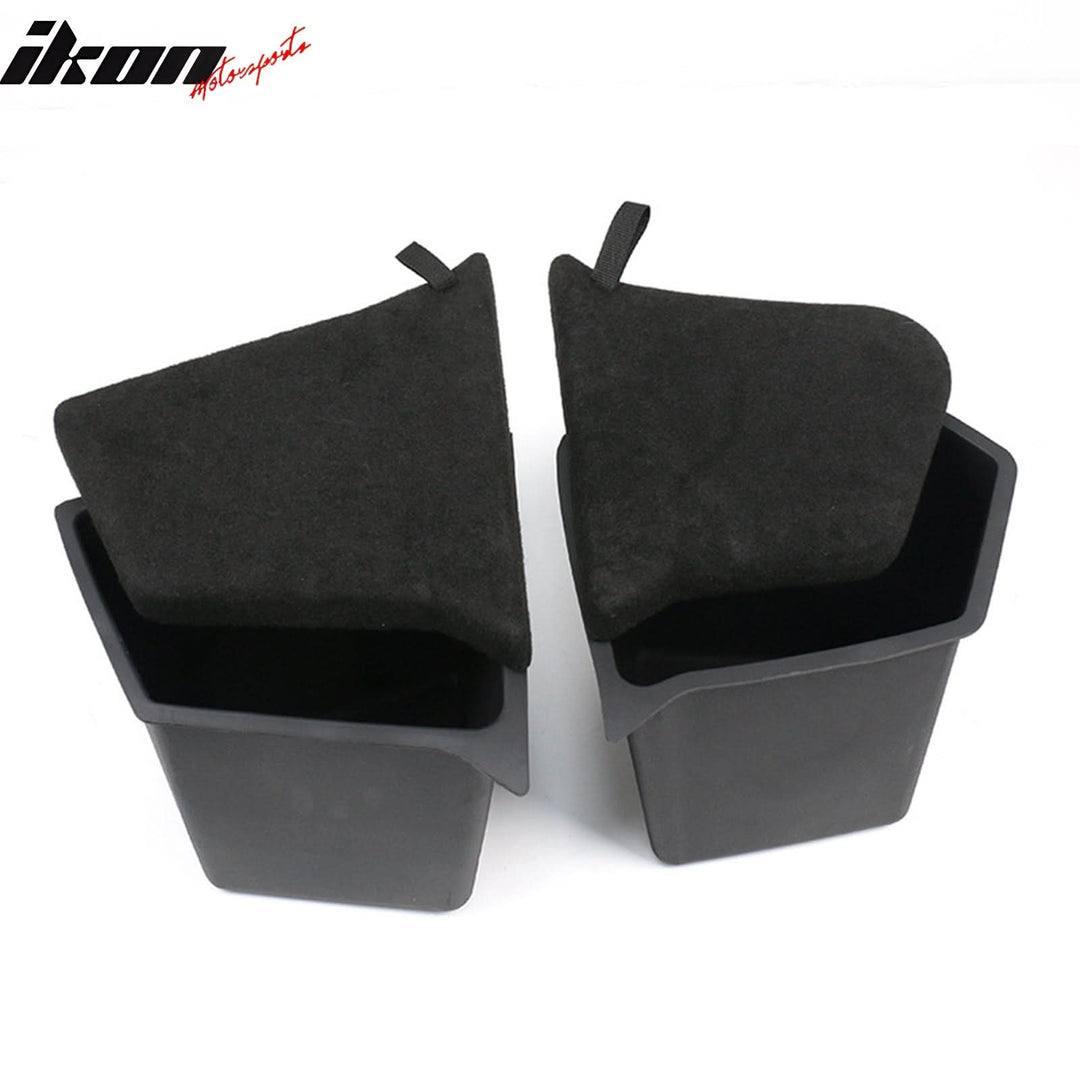 2020-2023 Tesla Model Y Black Rear Left Right Storage Box TPE ABS 4PCS