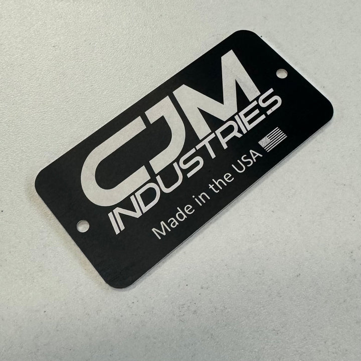 CJM Industries Laser Etched Stainless Steel Tag