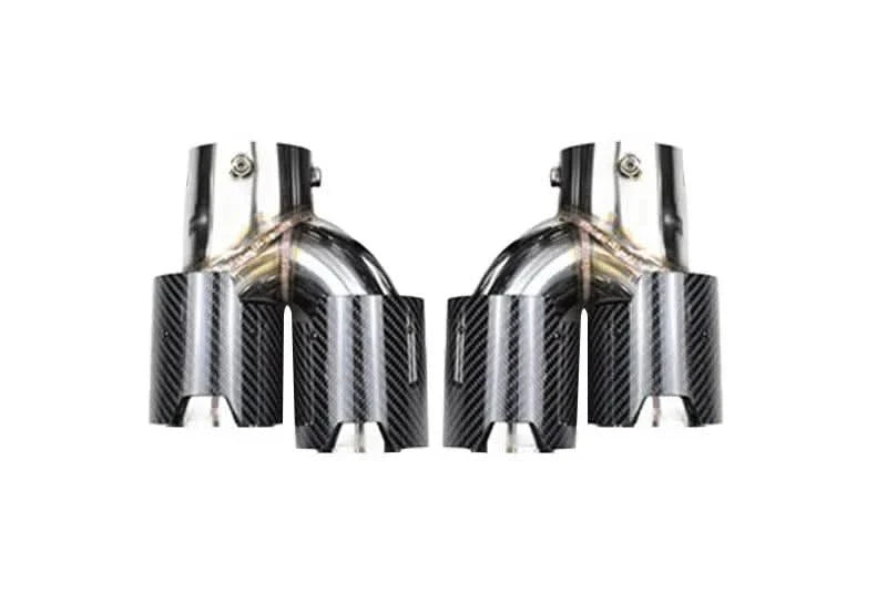 BMW 2/3/4 Series G42 G20/G21 G23 Carbon Fiber Dual Muffler Tips (2019+)