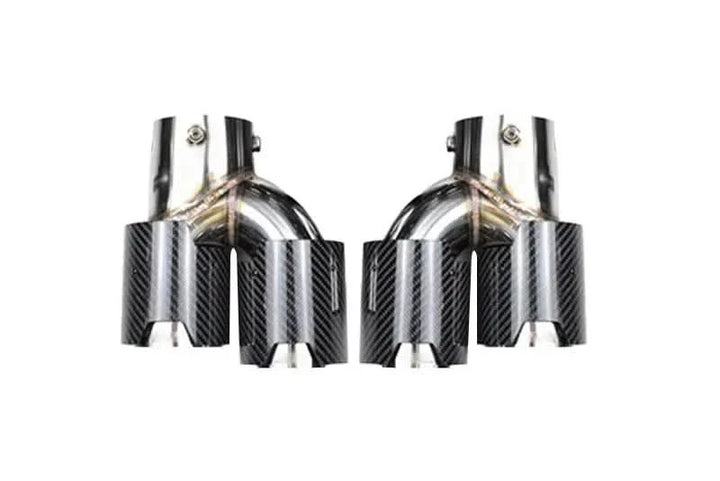 BMW 2/3/4 Series G42 G20/G21 G23 Carbon Fiber Dual Muffler Tips (2019+)