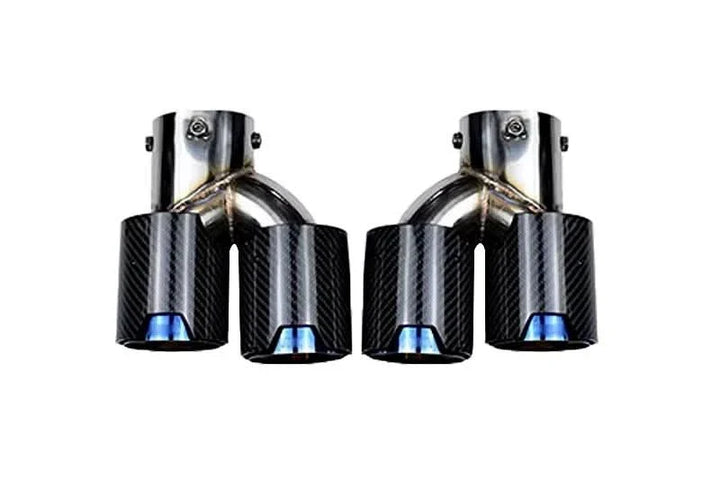 BMW 2/3/4 Series G42 G20/G21 G23 Carbon Fiber Dual Muffler Tips (2019+)