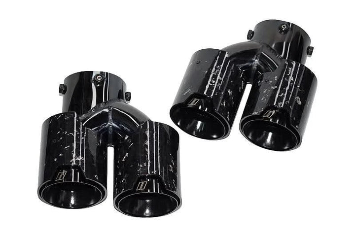 BMW 2/3/4 Series G42 G20/G21 G23 Forged Carbon Fiber Dual Muffler Tips (2019+)