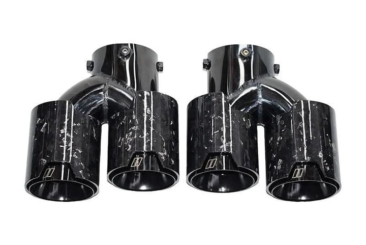 BMW 2/3/4 Series G42 G20/G21 G23 Forged Carbon Fiber Dual Muffler Tips (2019+)