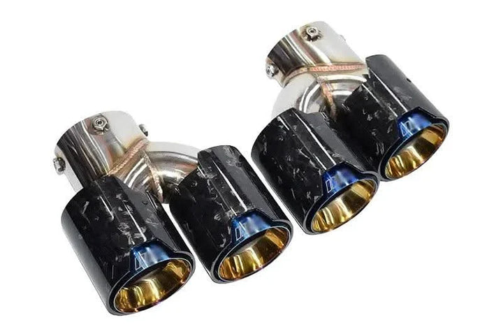 BMW 2/3/4 Series G42 G20/G21 G23 Forged Carbon Fiber Dual Muffler Tips (2019+)