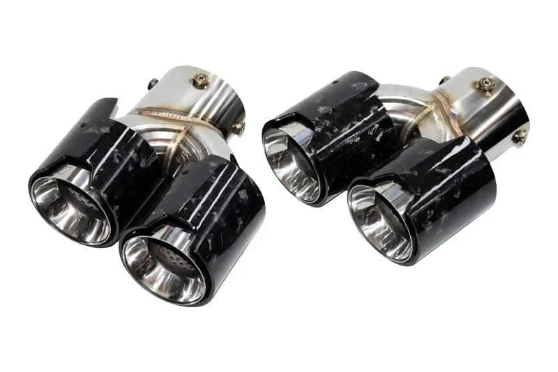 BMW 2/3/4 Series G42 G20/G21 G23 Forged Carbon Fiber Dual Muffler Tips (2019+)
